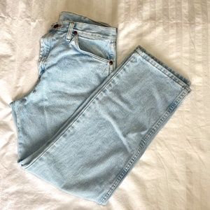 Wrangler White-Wash Cowboy Cut Jeans